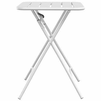 Bistro Table White Powder-coated Steel