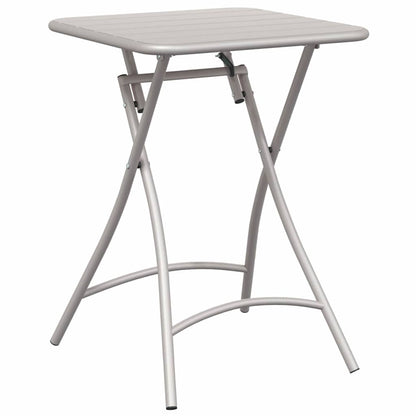 vidaXL Bistro Table Beige 55 x 55 x 72.5 cm Powder-coated Steel 2