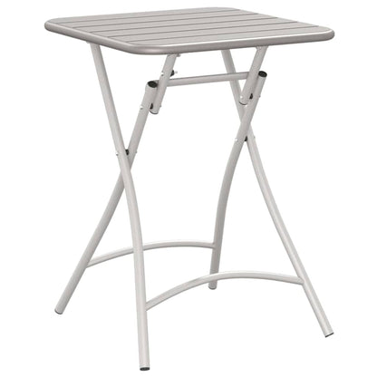 vidaXL Bistro Table Beige 55 x 55 x 72.5 cm Powder-coated Steel 6