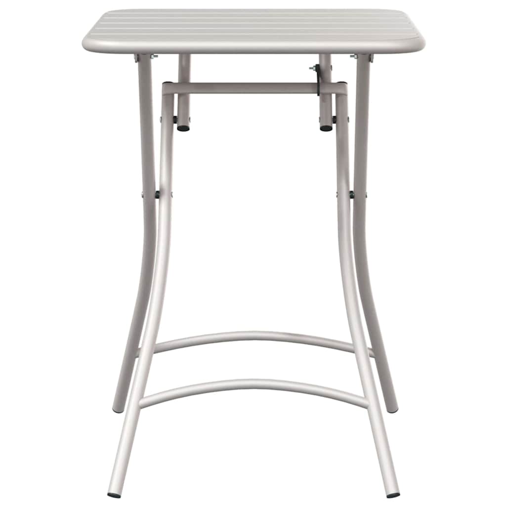 vidaXL Bistro Table Beige 55 x 55 x 72.5 cm Powder-coated Steel 4