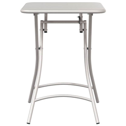 vidaXL Bistro Table Beige 55 x 55 x 72.5 cm Powder-coated Steel 4