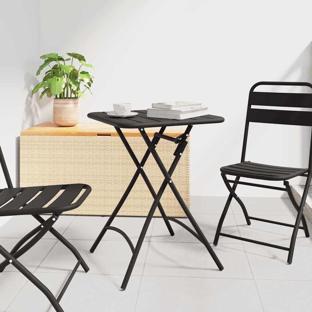 Bistro Table 55 x 55 x 72.5 cm Powder-coated Steel Anthracite