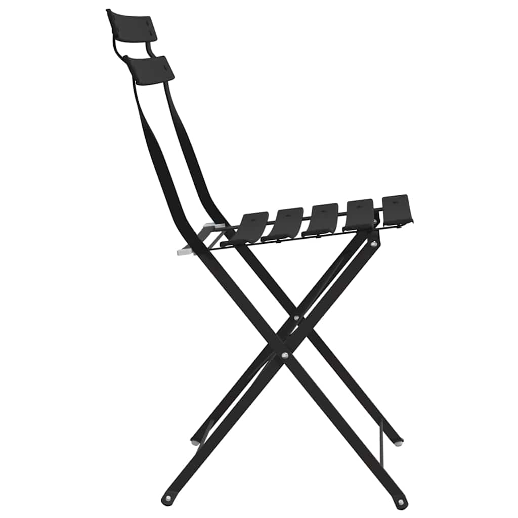 vidaXL Garden Folding Chair 2 pcs Anthracite Metal 6