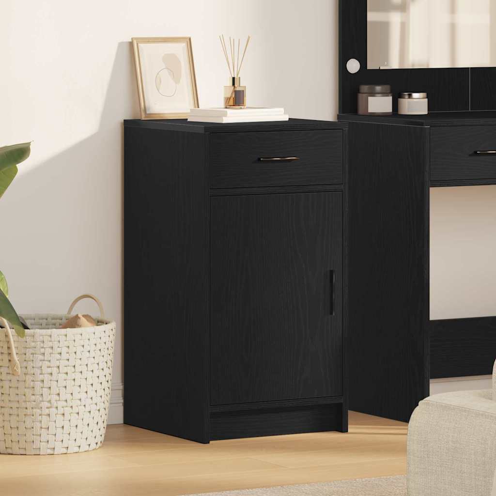 vidaXL Sideboard Black Oak 40 x 40.5 x 75 cm Engineered Wood 1