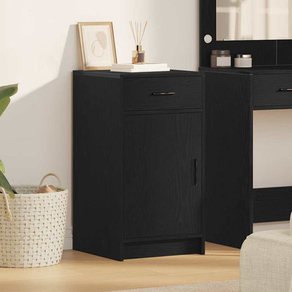 vidaXL Sideboard Black Oak 40 x 40.5 x 75 cm Engineered Wood 1