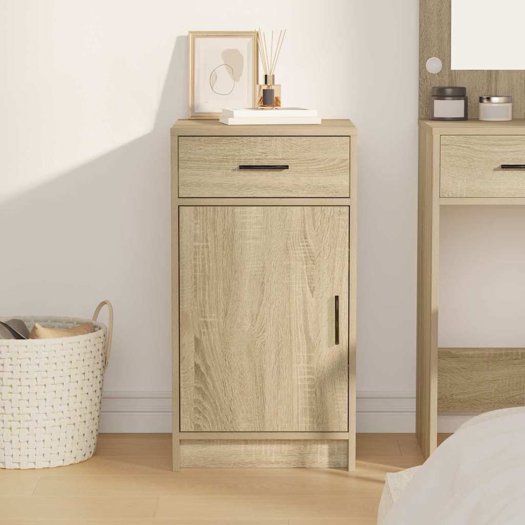vidaXL Sideboard Sonoma Oak 40 x 40.5 x 75 cm Engineered Wood 4