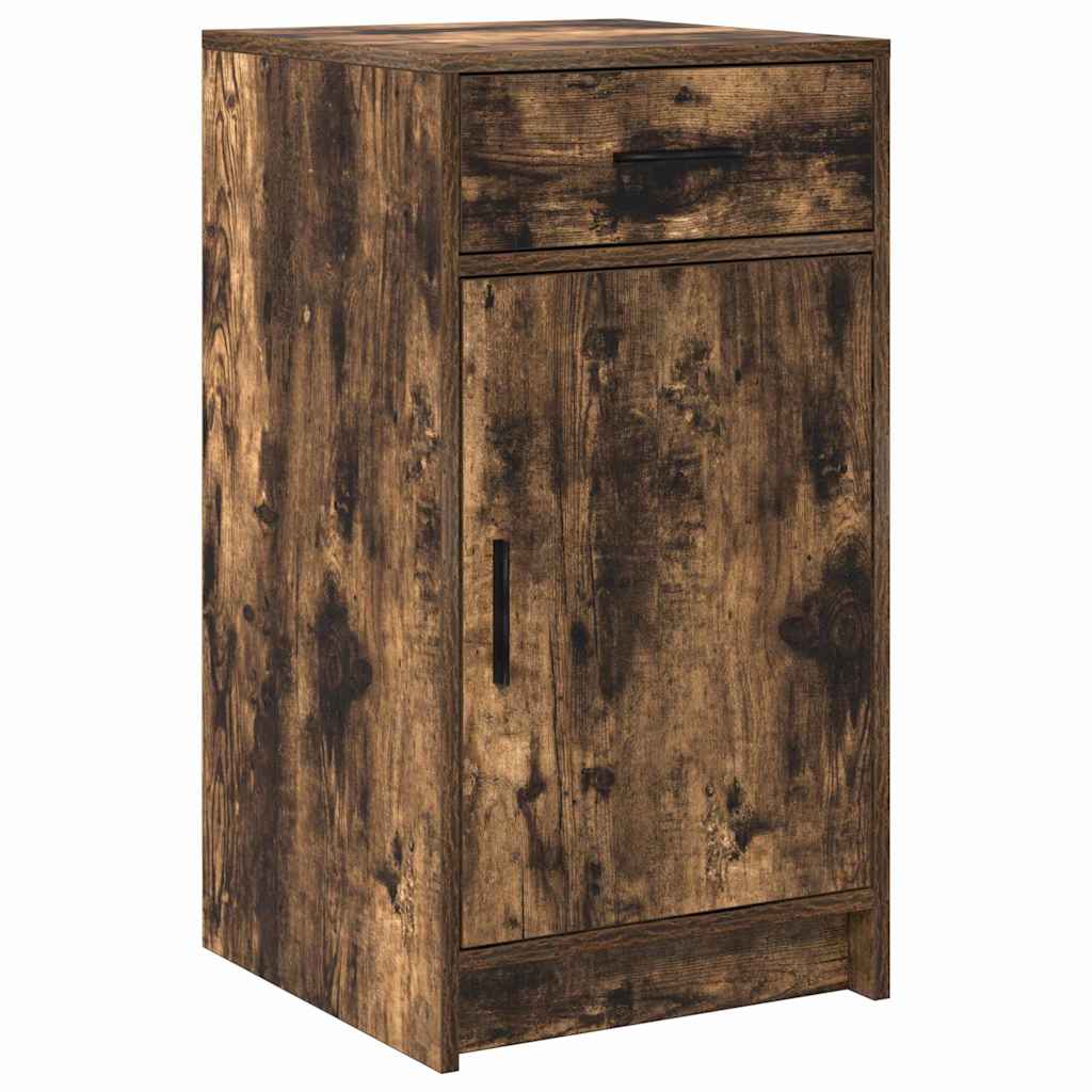 vidaXL Sideboard Smoked Oak 40 x 40.5 x 75 cm Engineered Wood 2