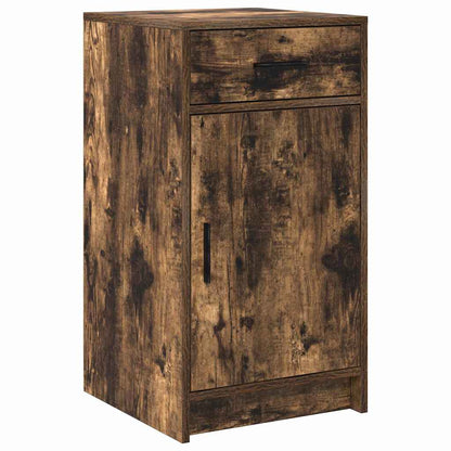 vidaXL Sideboard Smoked Oak 40 x 40.5 x 75 cm Engineered Wood 2