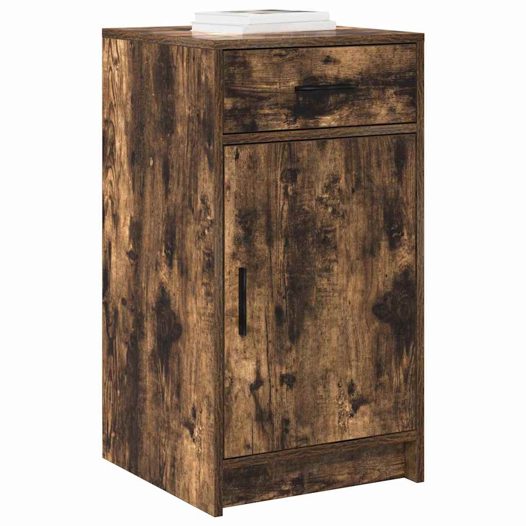 vidaXL Sideboard Smoked Oak 40 x 40.5 x 75 cm Engineered Wood 3
