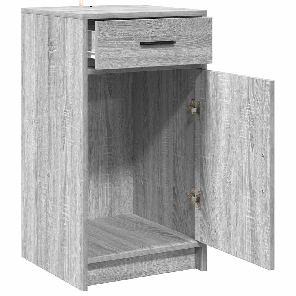 vidaXL Sideboard Grey Sonoma 40 x 40.5 x 75 cm Engineered Wood 5