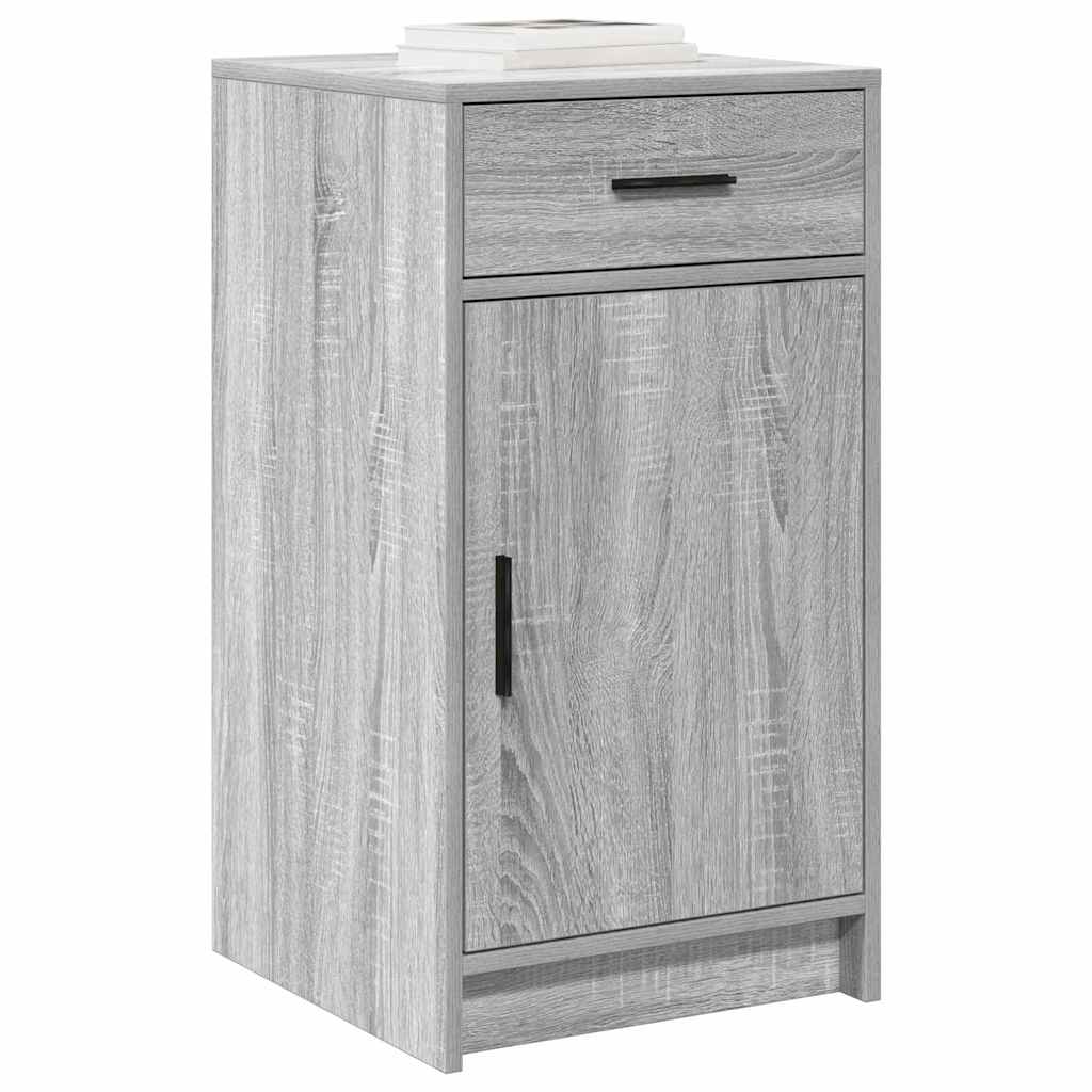 vidaXL Sideboard Grey Sonoma 40 x 40.5 x 75 cm Engineered Wood 3