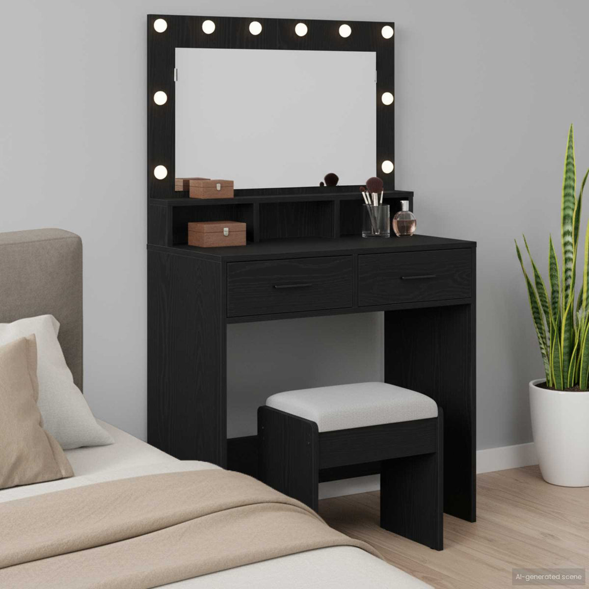 vidaXL Dressing Table Engineered Wood
