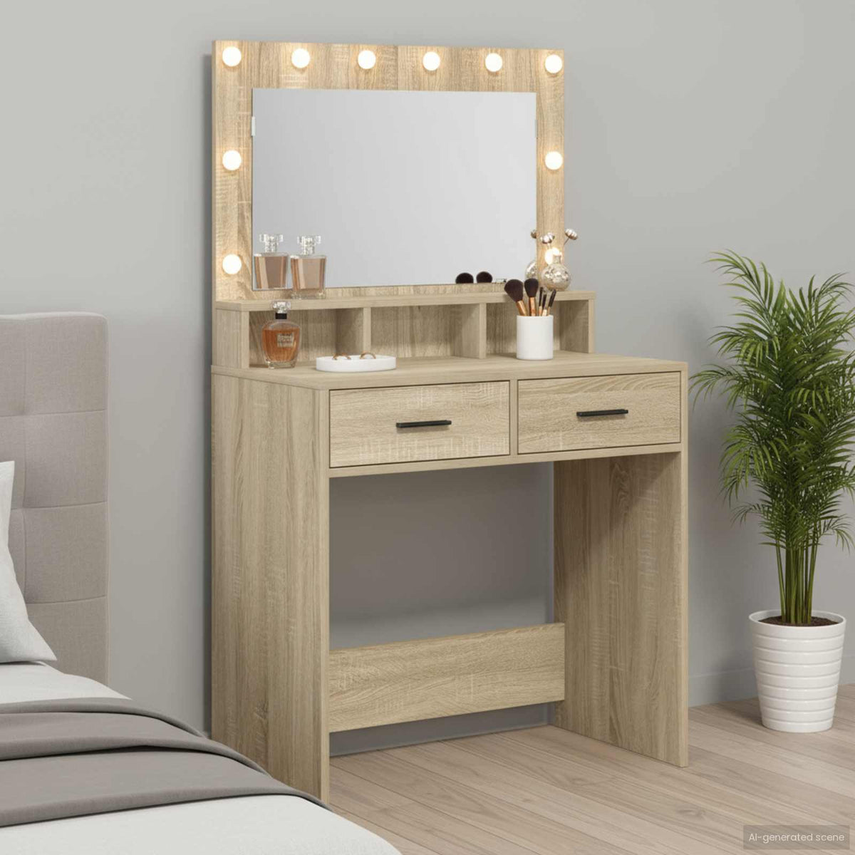 vidaXL Dressing Table Engineered Wood
