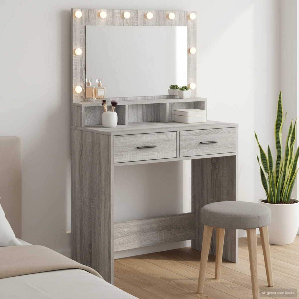 vidaXL Dressing Table Engineered Wood
