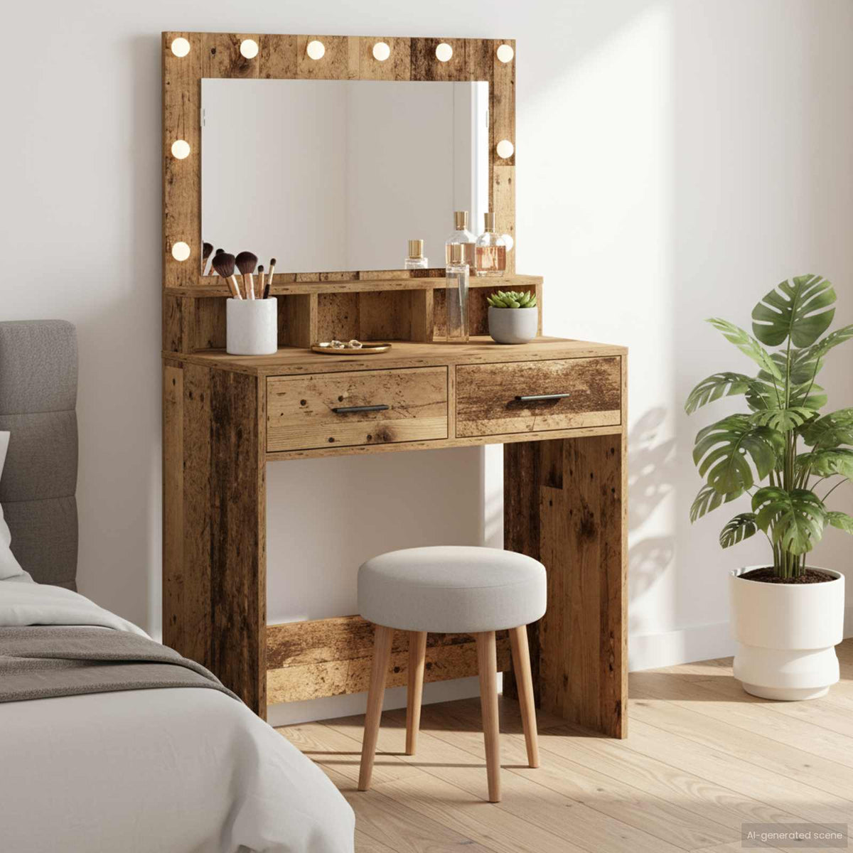 vidaXL Dressing Table Engineered Wood