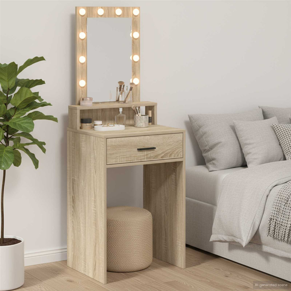 vidaXL Dressing Table Engineered Wood