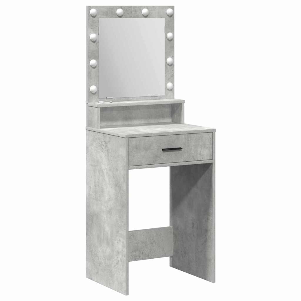 vidaXL Dressing Table Concrete Grey 50 x 41 x 135 cm Engineered Wood 2