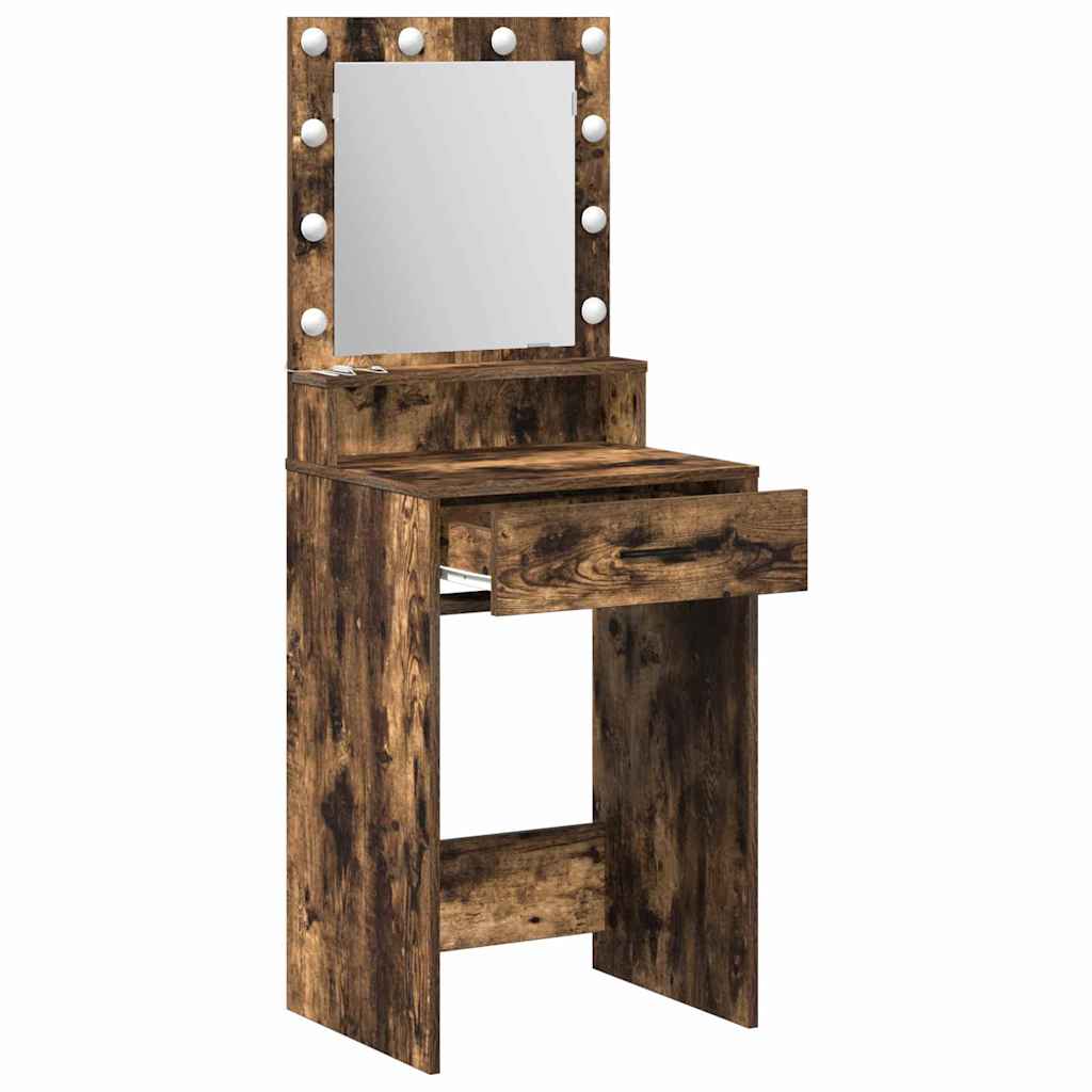 vidaXL Dressing Table Smoked Oak 50 x 41 x 135 cm Engineered Wood 4