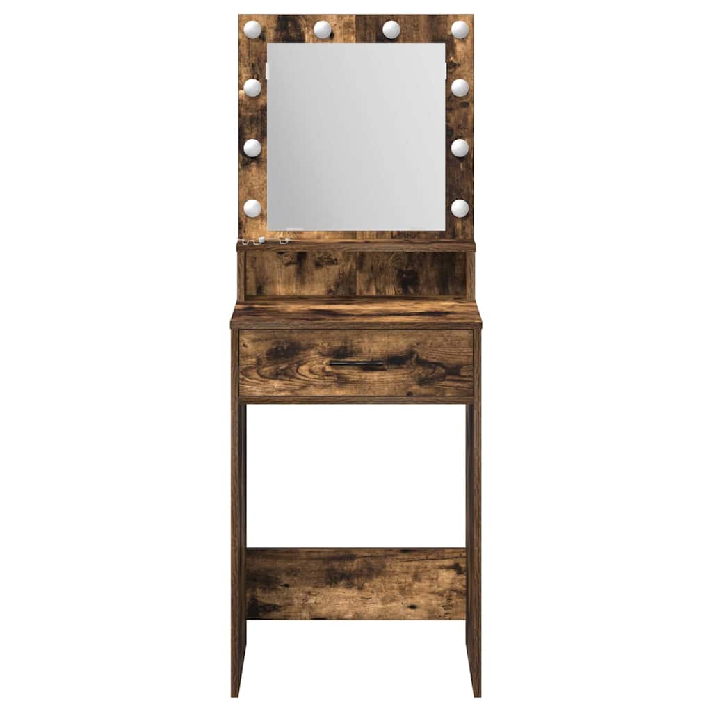vidaXL Dressing Table Smoked Oak 50 x 41 x 135 cm Engineered Wood 5