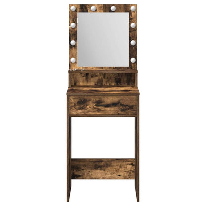 vidaXL Dressing Table Smoked Oak 50 x 41 x 135 cm Engineered Wood 5