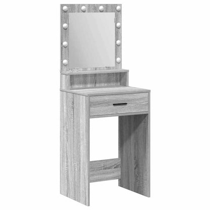 vidaXL Dressing Table Grey Sonoma 50 x 41 x 135 cm Engineered Wood 2