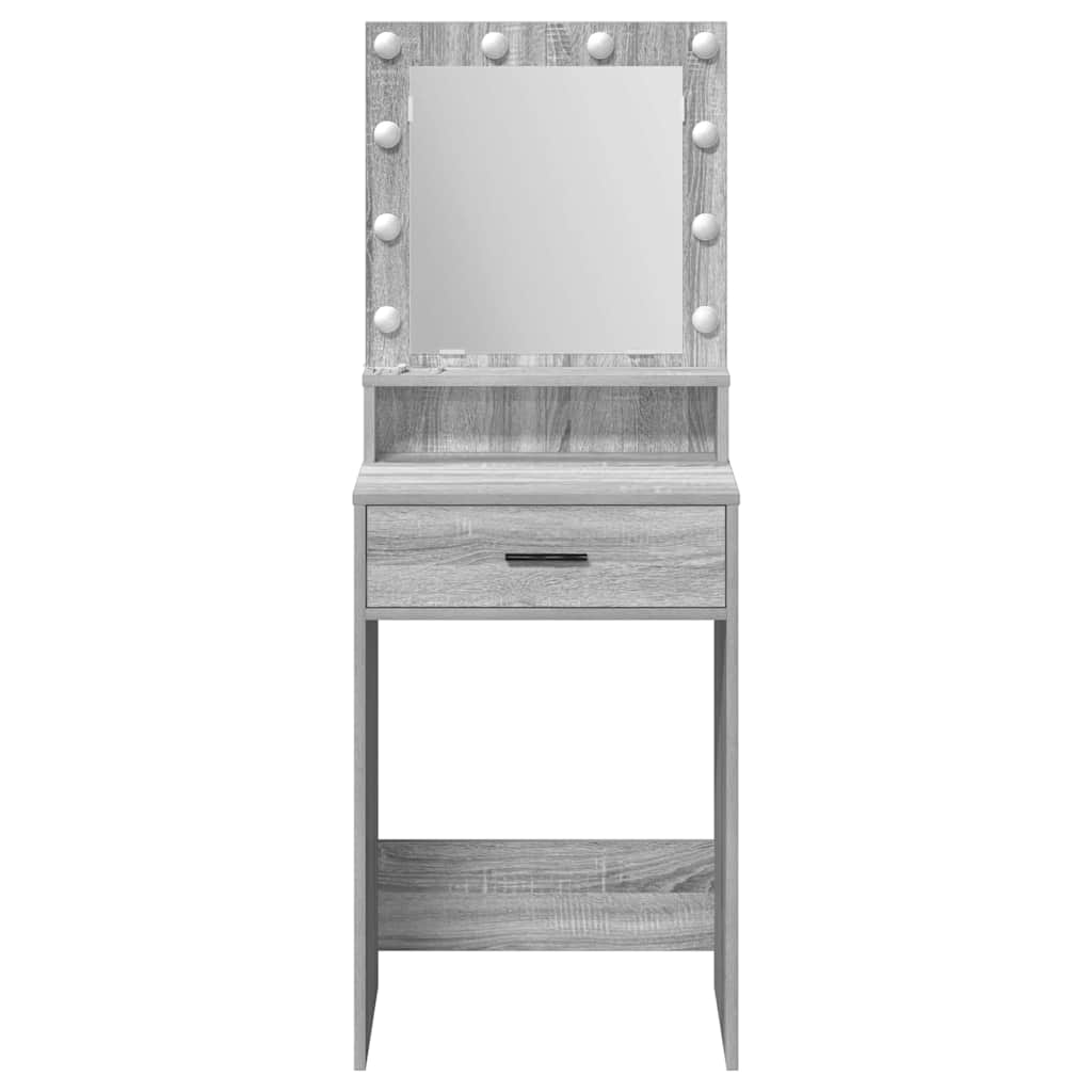 vidaXL Dressing Table Grey Sonoma 50 x 41 x 135 cm Engineered Wood 5