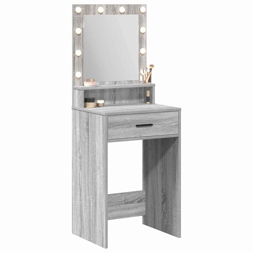 vidaXL Dressing Table Grey Sonoma 50 x 41 x 135 cm Engineered Wood 3