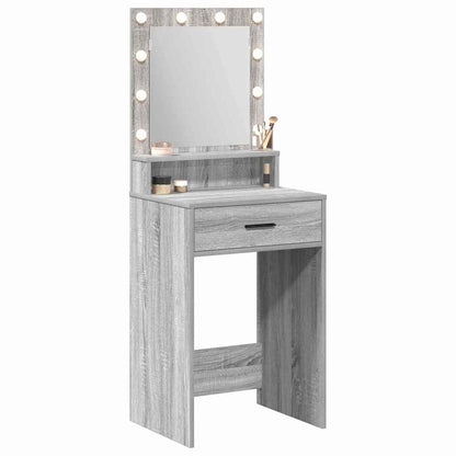 vidaXL Dressing Table Grey Sonoma 50 x 41 x 135 cm Engineered Wood 3