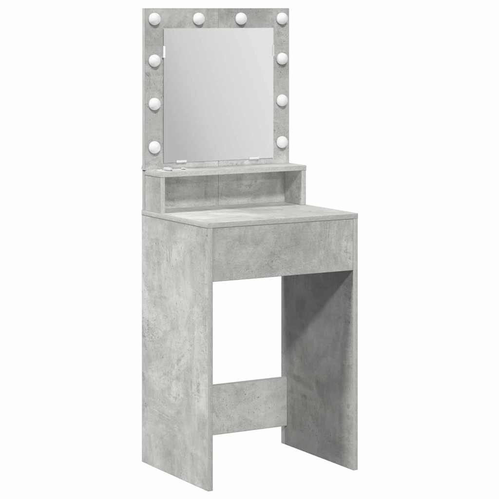 vidaXL Dressing Table Concrete Grey 50 x 41 x 135 cm Engineered Wood 2