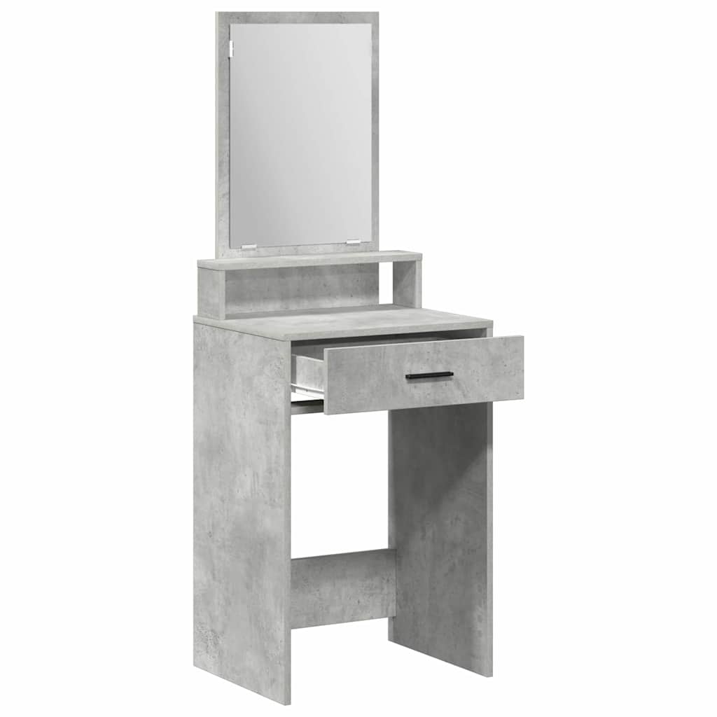 vidaXL Dressing Table Concrete Grey 50 x 41 x 140 cm Engineered Wood 5