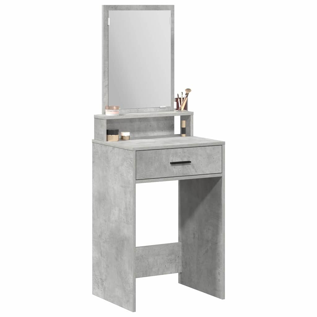 vidaXL Dressing Table Concrete Grey 50 x 41 x 140 cm Engineered Wood 3
