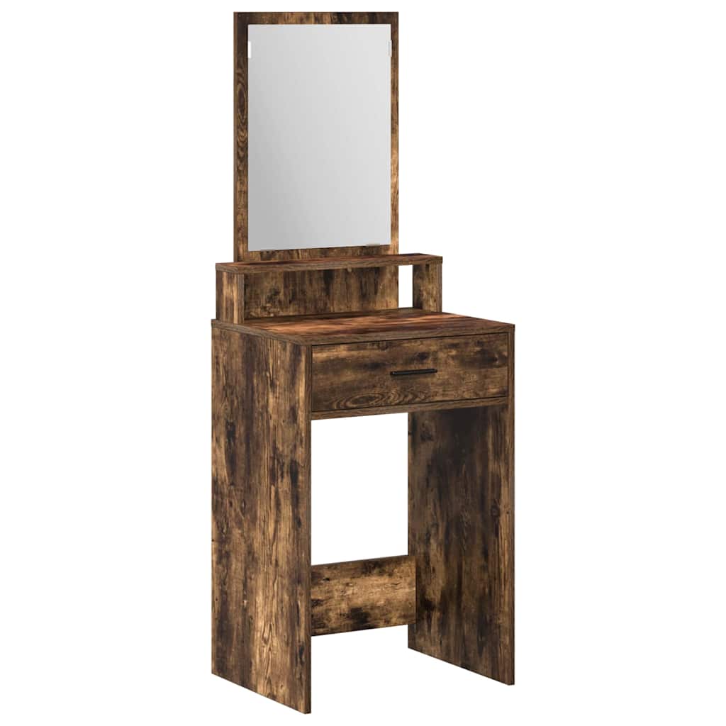 vidaXL Dressing Table Smoked Oak 50 x 41 x 140 cm Engineered Wood 2