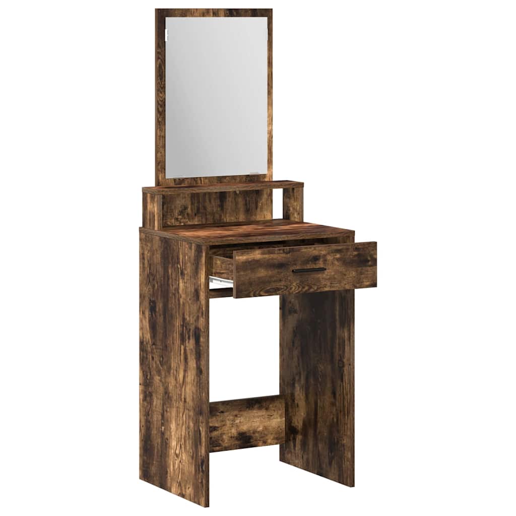 vidaXL Dressing Table Smoked Oak 50 x 41 x 140 cm Engineered Wood 5