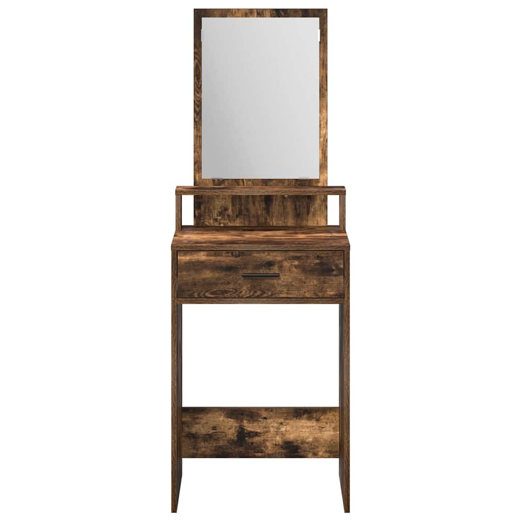 vidaXL Dressing Table Smoked Oak 50 x 41 x 140 cm Engineered Wood 6