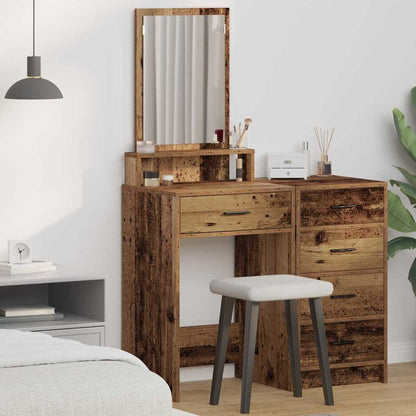 vidaXL Dressing Table Old Wood 50 x 41 x 140 cm Engineered Wood 1