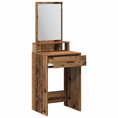 vidaXL Dressing Table Old Wood 50 x 41 x 140 cm Engineered Wood 5