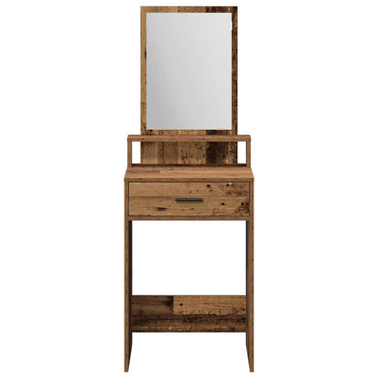 vidaXL Dressing Table Old Wood 50 x 41 x 140 cm Engineered Wood 6