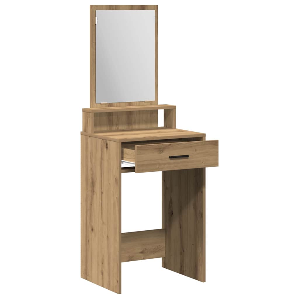 vidaXL Dressing Table Artisan Oak 50 x 41 x 140 cm Engineered Wood 5