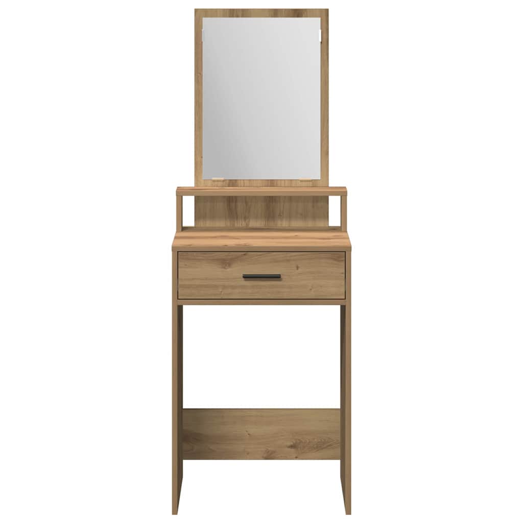 vidaXL Dressing Table Artisan Oak 50 x 41 x 140 cm Engineered Wood 6
