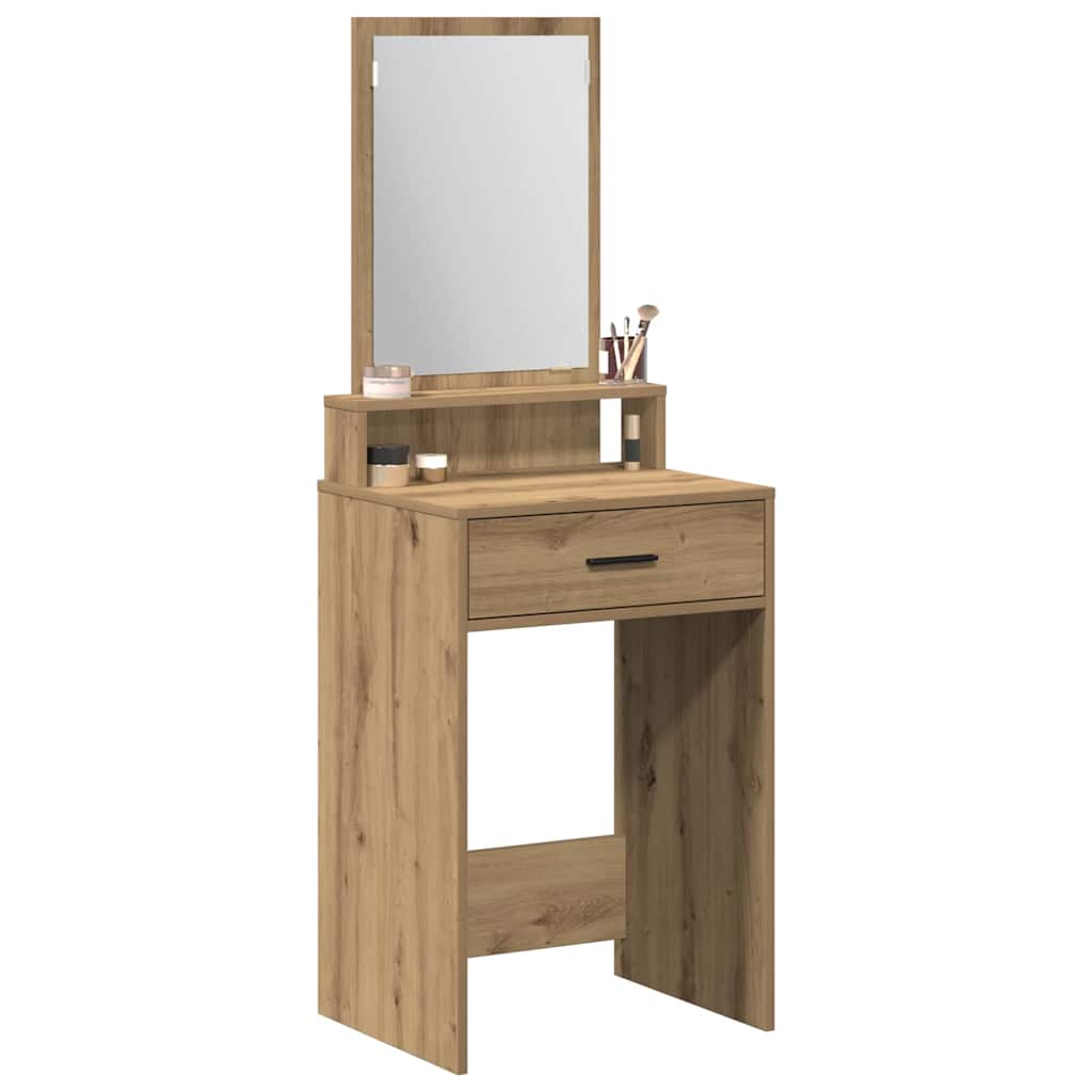 vidaXL Dressing Table Artisan Oak 50 x 41 x 140 cm Engineered Wood 3