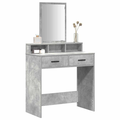vidaXL Dressing Table Concrete Grey 79 x 41 x 140 cm Engineered Wood 3