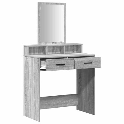 vidaXL Dressing Table Grey Sonoma 79 x 41 x 140 cm Engineered Wood 5