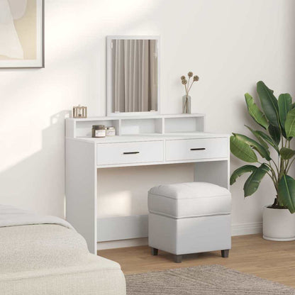 vidaXL Dressing Table White 100 x 41 x 140 cm Engineered Wood 4