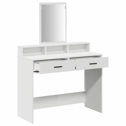 vidaXL Dressing Table White 100 x 41 x 140 cm Engineered Wood 5