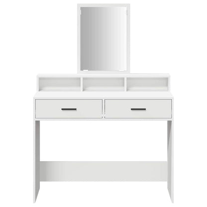 vidaXL Dressing Table White 100 x 41 x 140 cm Engineered Wood 6