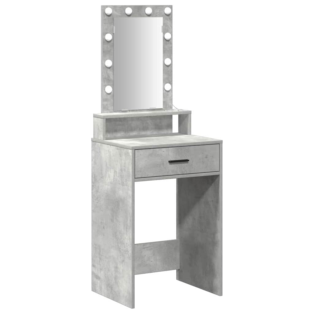 vidaXL Dressing Table Grey 50 x 41 x 140 cm Engineered Wood 2
