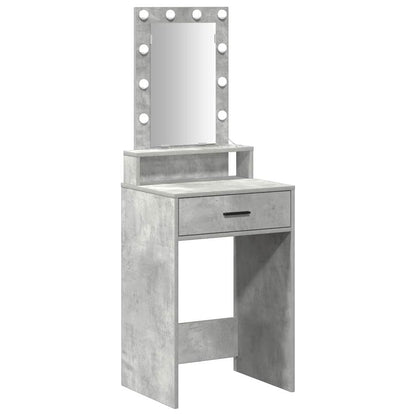 vidaXL Dressing Table Grey 50 x 41 x 140 cm Engineered Wood 2