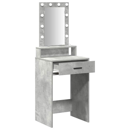 vidaXL Dressing Table Grey 50 x 41 x 140 cm Engineered Wood 4
