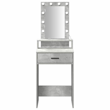 vidaXL Dressing Table Grey 50 x 41 x 140 cm Engineered Wood 5