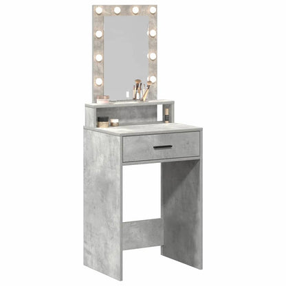 vidaXL Dressing Table Grey 50 x 41 x 140 cm Engineered Wood 3